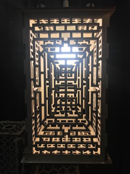 Asian Patterned Lantern picture