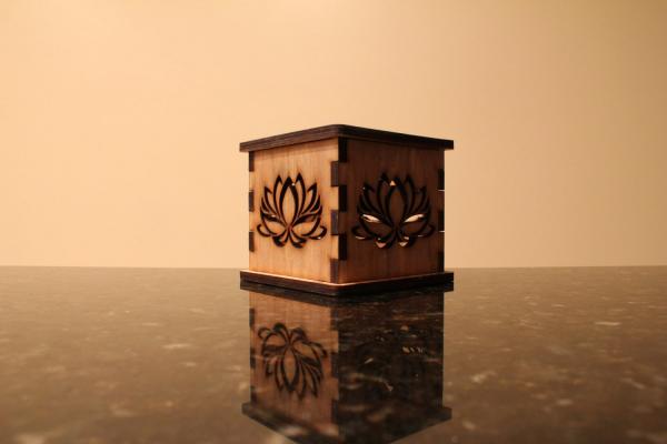 Lotus Flower (Outline) - Tea Light Holder picture