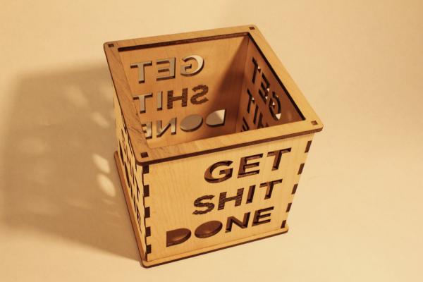 Get (sh)it Done - Pillar Candle Holder picture