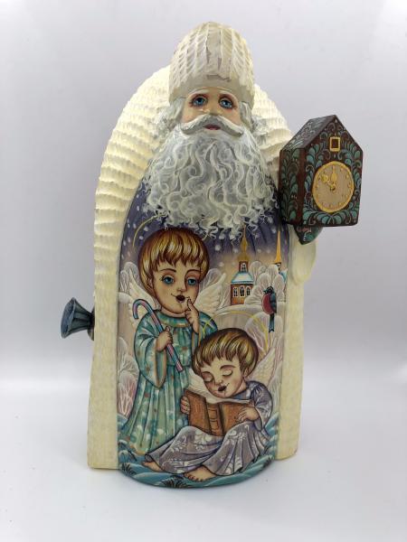 Santa Figure with Angels and Watches picture