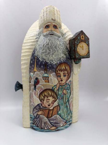 Santa Figure with Angels and Watches picture