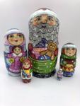 Santa Nesting Dolls 5 peace's