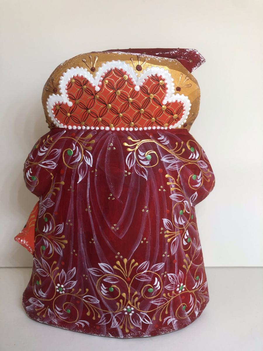 Santa Figure with Country side picture