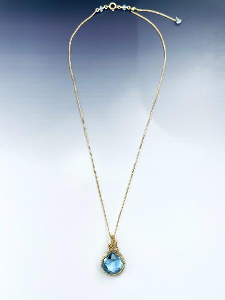 Braided Basket Blue Topaz Pendant picture