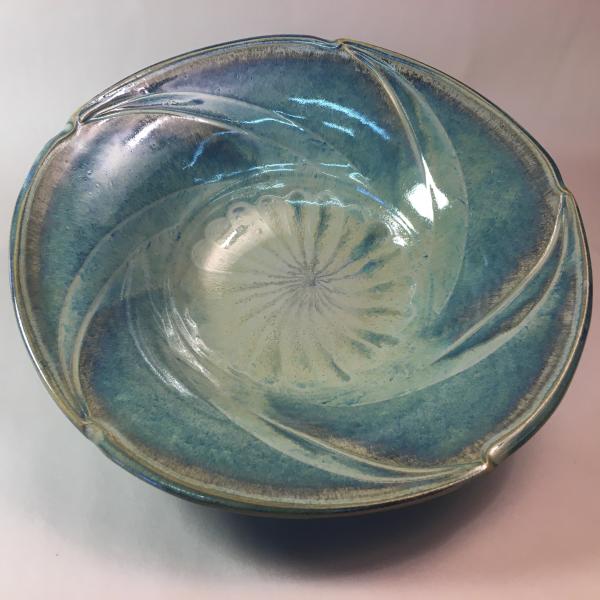 Cosmic swirl porcelain bowl