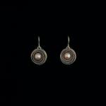 Spiral Pearl Earring in Pink