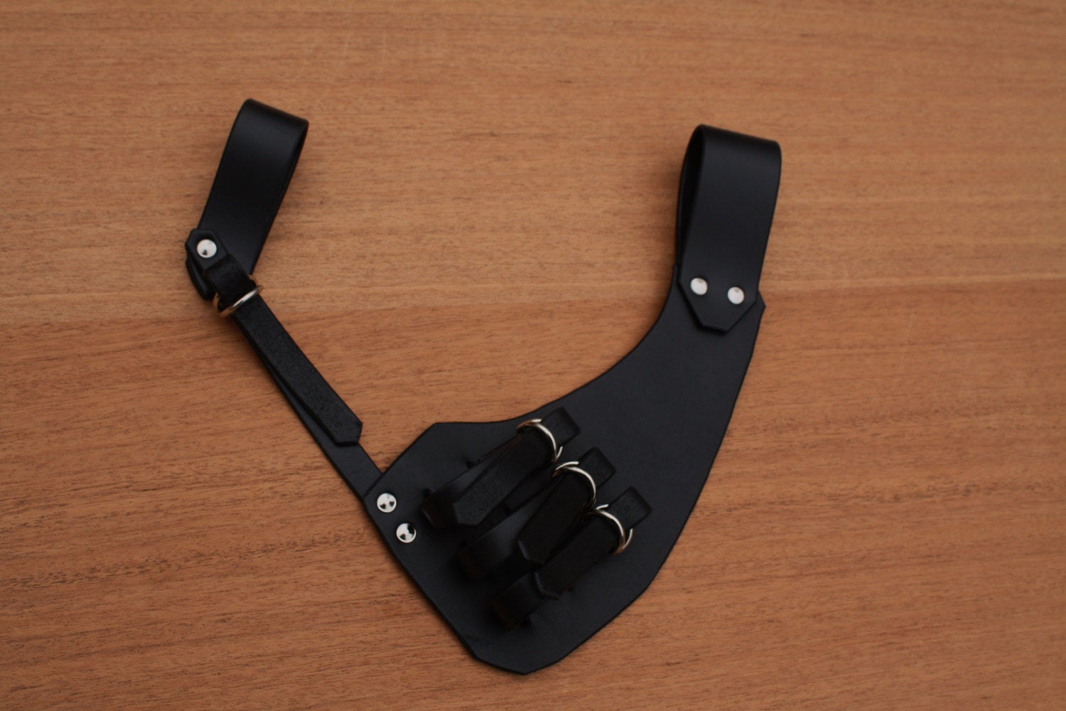 Leather Belt Frog - Adjustable - Handmade picture