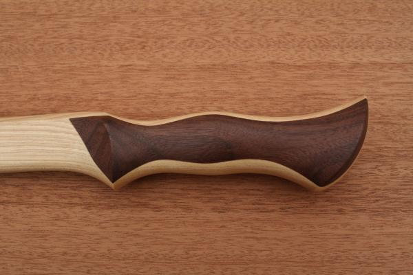 Wooden Elven Dagger- Straight Grip- Handcrafted from Solid American Hickory picture