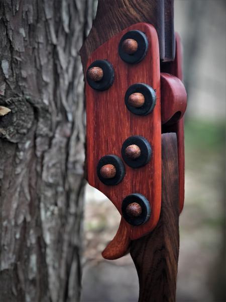 Wooden Mini Crossbow made from Poisonwood, Padauk, and Bubinga picture