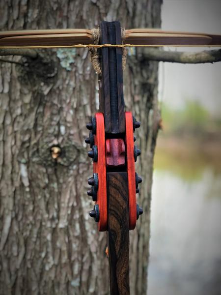 Wooden Mini Crossbow made from Ziricote and Padauk picture