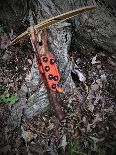 Wooden Mini Crossbow made from Poisonwood, Padauk, and Bubinga picture