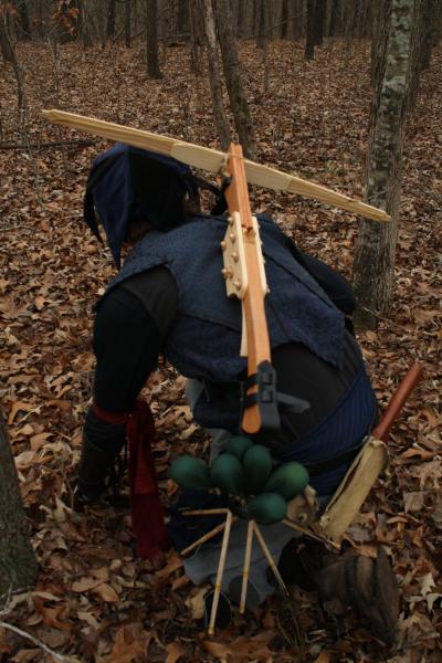 Leather Crossbow Backsling - Large- Handcrafted picture