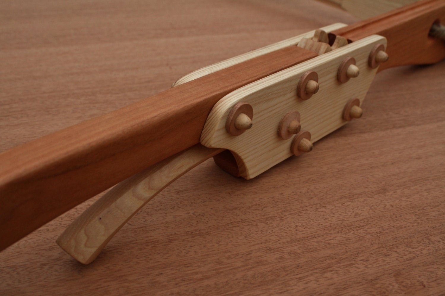 Wooden Crossbow -HES Style Grip- Cherry and one complimentary Crossbow Bolt picture