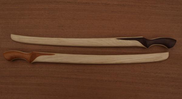 Elven Short Sword- Dad  Grip- Guaranteed for Life- Handcrafted from solid American Hickory picture