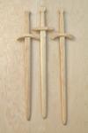 Wooden long sword- Handcrafted from solid American Hickory