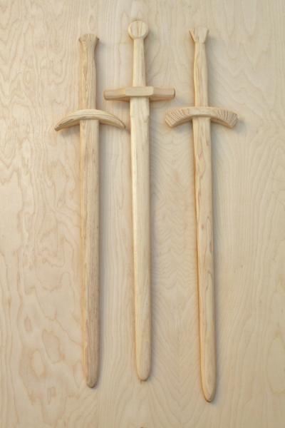 Wooden long sword- Handcrafted from solid American Hickory