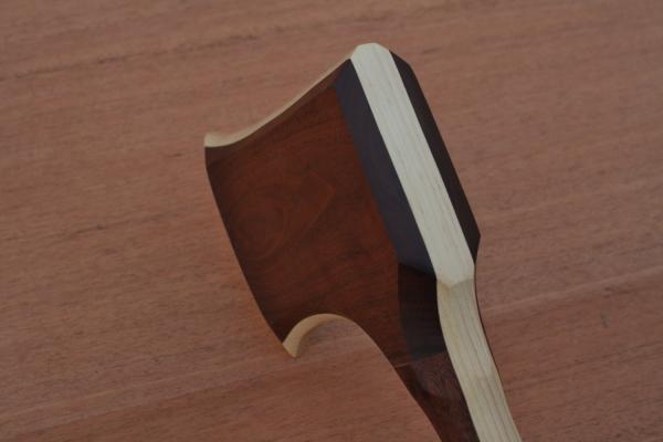 Viking Axe - Handcrafted from Solid American Hickory and Black Walnut. picture