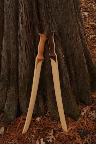 Elven Short Sword- Straight Grip- Handcrafted from Solid American Hickory picture