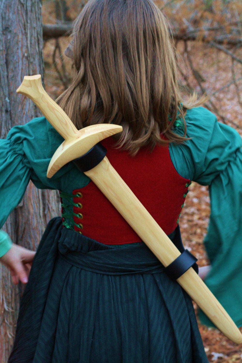 Wooden Fighter Sword- Handcrafted from solid American Hickory picture