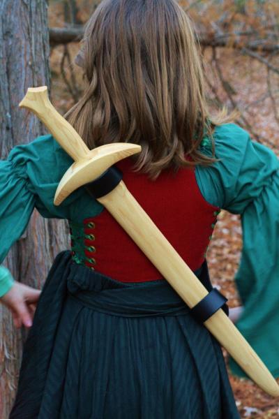 Wooden Fighter Sword- Handcrafted from solid American Hickory picture