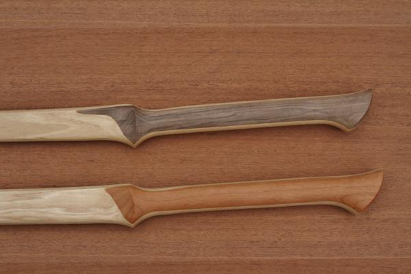 Elven Long Sword- Waisted Grip- Handcrafted from Solid American Hickory picture