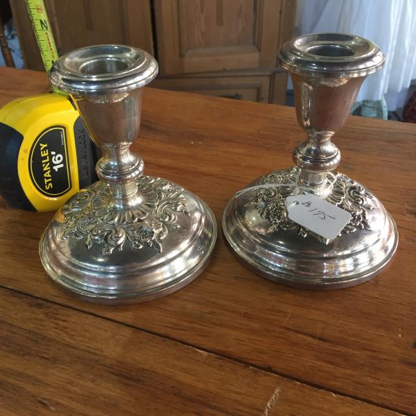 Sterling Candle Sticks picture