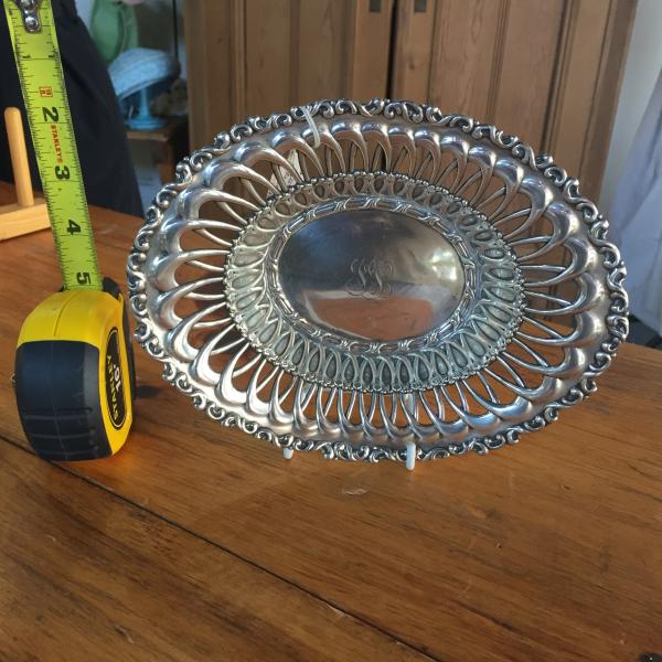Antique Sterling reticulated bowl