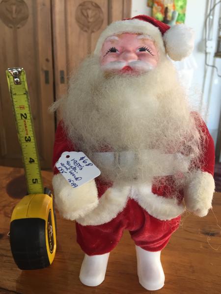 Fuzzy beard vintage santa picture