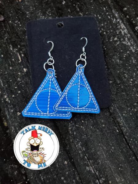 Deathly Hallows Holographic Earrings