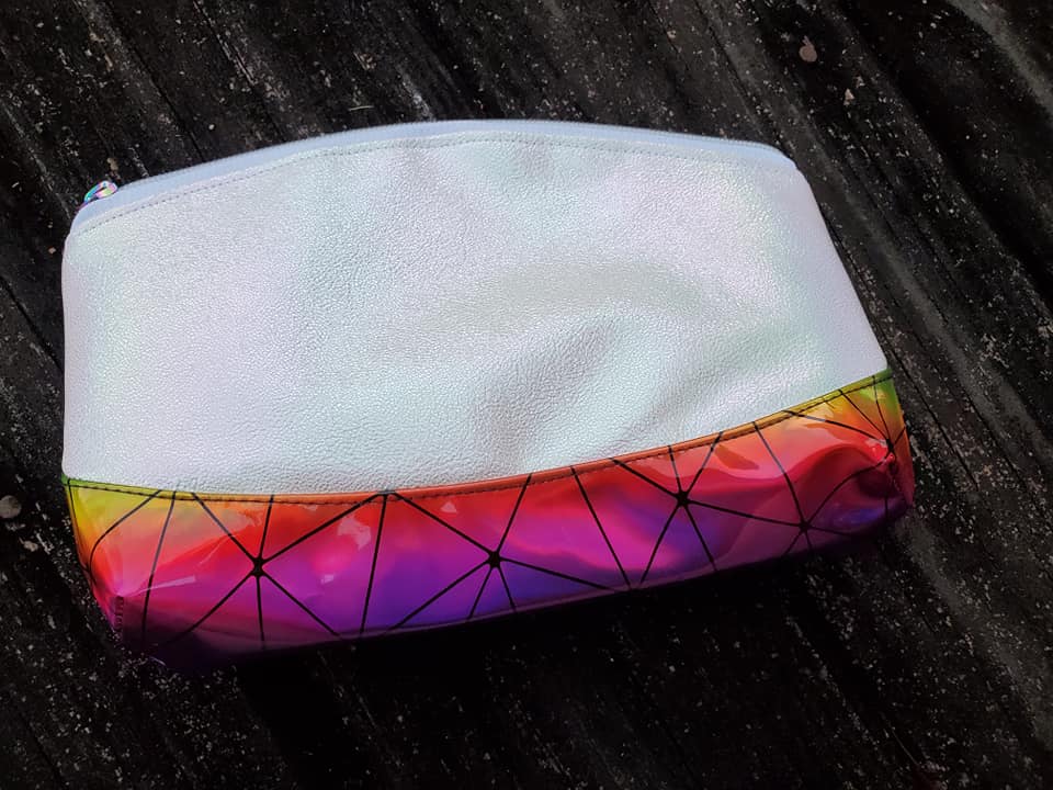 Rainbow Holographic Clutch picture