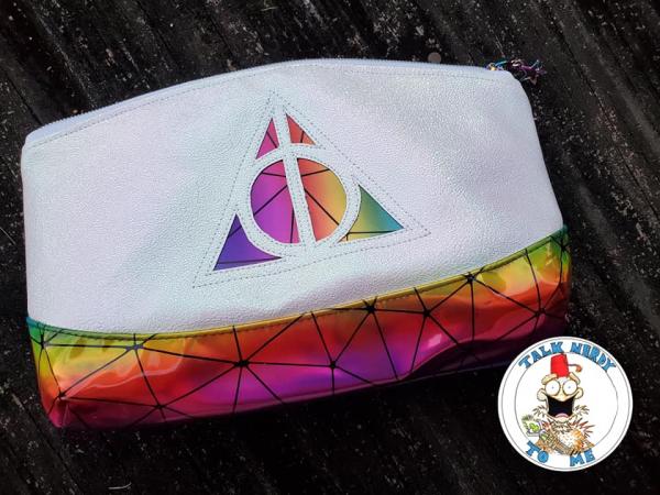 Rainbow Holographic Clutch