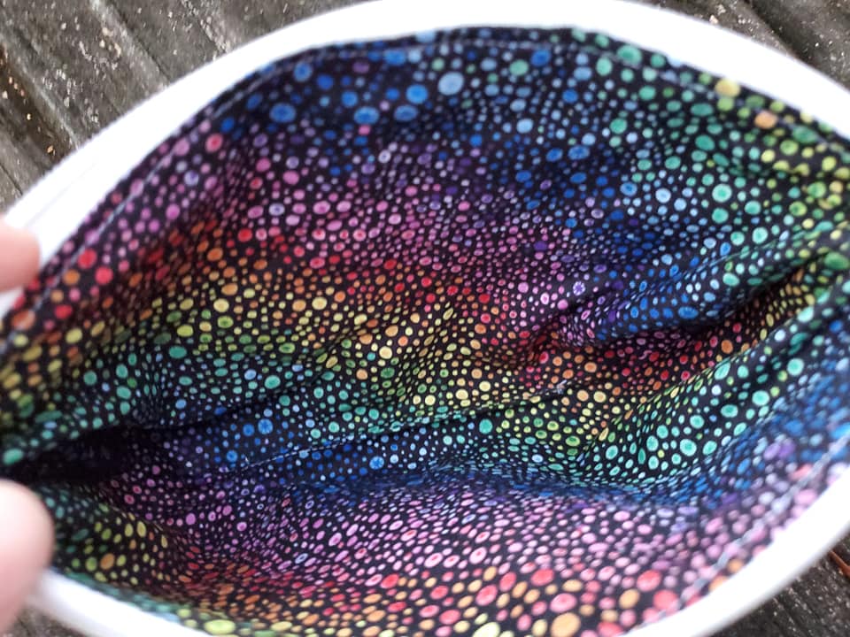 Rainbow Holographic Clutch picture