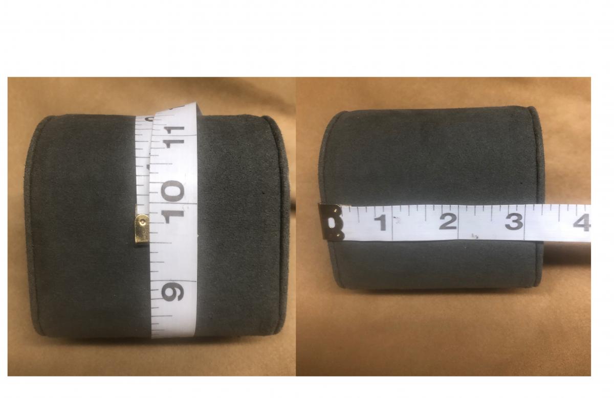 Custom Genuine Leather Watch Roll Bracelet Travel Case picture