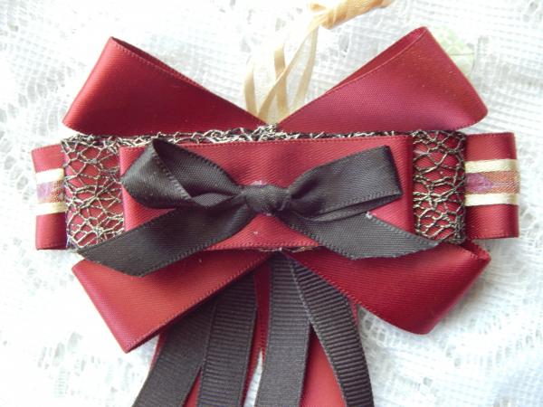 Red and Black satin ribbon picture