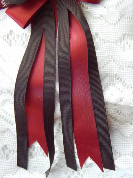 Red and Black satin ribbon picture