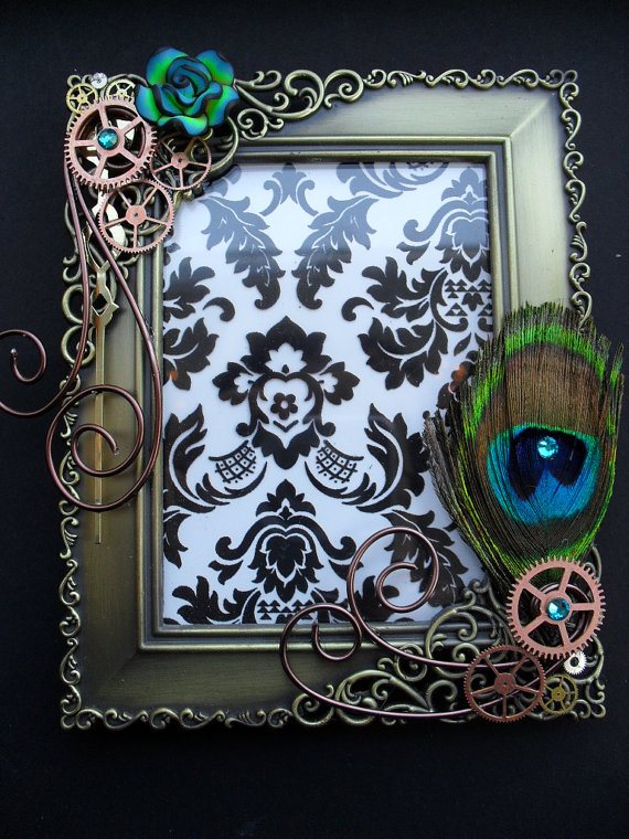 Peacock Accent Picture Frame