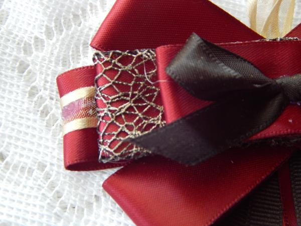 Red and Black satin ribbon picture