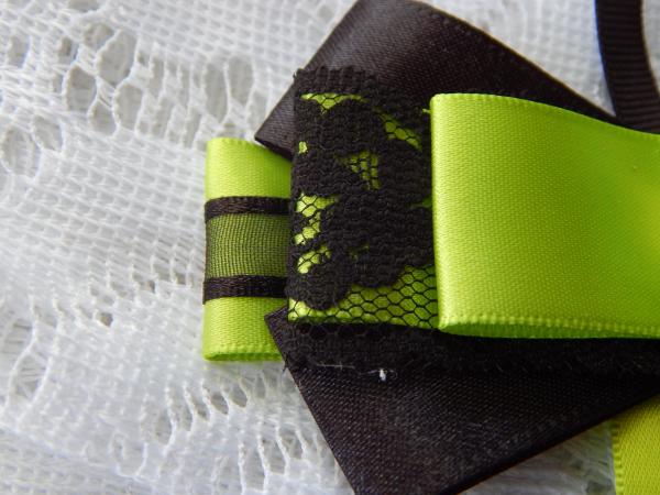 Lime and Black Ribbon