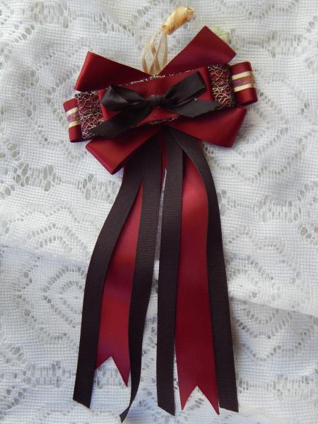 Red and Black satin ribbon picture