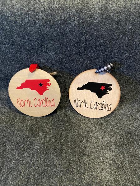 2 NORTH CAROLINA CHRISTMAS ORNAMENTS picture