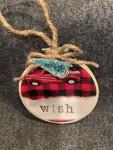 WISH W/ PICK UP TRUCK Ornament Home made