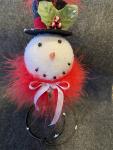 BEDSPRING SNOWMAN (RED SCARF)