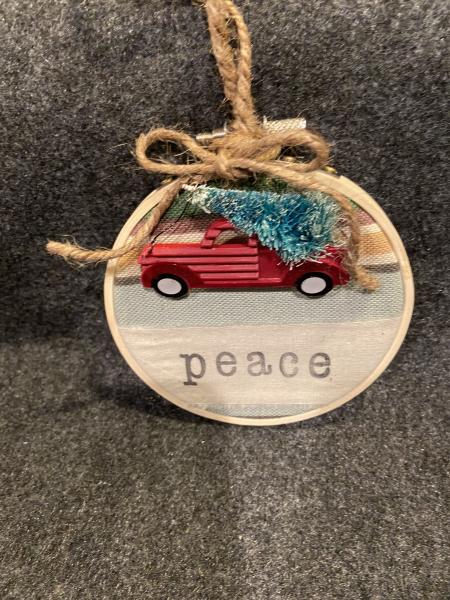 PEACE W/ PICK UP TRUCK Ornament Home made picture