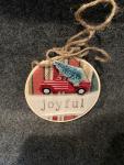 JOYFUL W/PICK UP TRUCK Ornament Home made