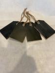 SET OF 4 REVERSIBLE CHALKBOARD TAGS