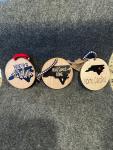 3 NORTH CAROLINA ORNAMENTS Free USA Shipping!