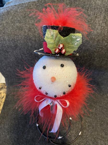 BEDSPRING SNOWMAN (RED SCARF) picture