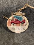 FA LA LA W/ PICK UP TRUCK Ornament Home made