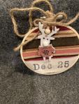 DEC 25 W/REINDEER Ornament Home made