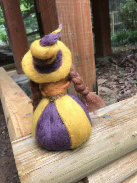 Lughnasadh Needle Felted Wee Witch, Harvest Witch, Waldorf, Thanksgiving, Fire Festival Doll picture